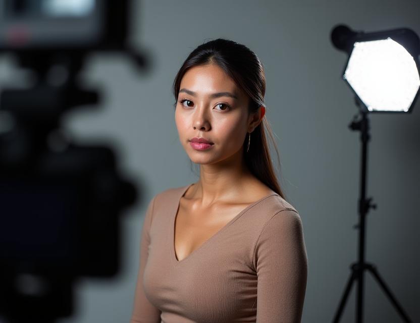 Sesi potret studio profesional